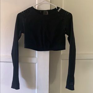 Crop top gym shark womens